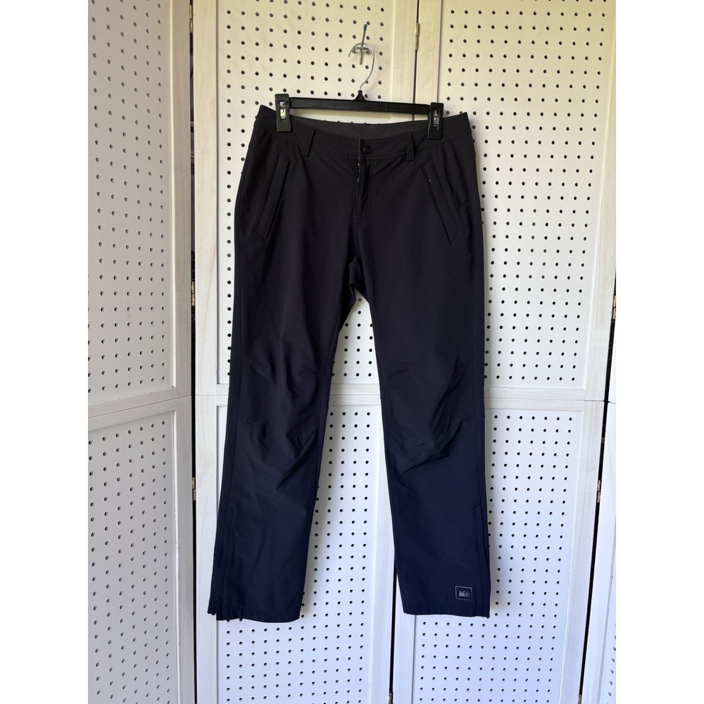 REI Nylon Spandex Pants Women's 6P Black Zip Pocket Ankles Gorpcore Hiking